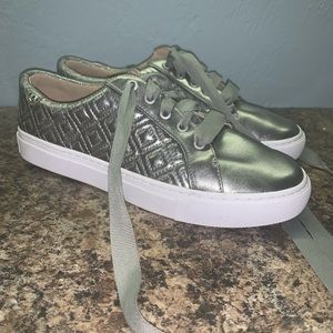 Tory Burch Quilted Leather Sneakers